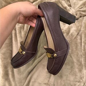 Michael Kors Brown Leather Heels